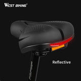 Natty Records Store Bicycle Accessories WEST BIKING Bicycle Saddle MTB Waterproof Soft Seat Cushion