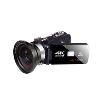Natty Records Store Camcorder 4K-48MP 4 / 64G SD Card You Can 4K Video Camera 48MP 18X Digital Zoom