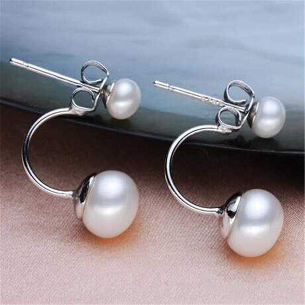 AAA White Coin Pearl Earrings Top Drilled Genuine Natural Freshwater P –  Intrinsic Trading