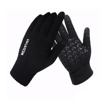 Natty Records Store Gloves Black 2 / United States Unisex Winter Knitted Wool Touch Screen Gloves