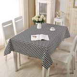 Natty Records Store Tablecloth heisanjiao / about 90x150cm Cotton and Linen Tablecloth for Home Décor