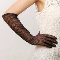 Natty Records Store Women's Gloves Brown / S I Promise You Elegant Long Gloves